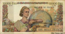 10000 Francs GÉNIE FRANÇAIS FRANCE  1946 F.50.08 TTB
