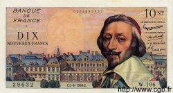 10 Nouveaux Francs RICHELIEU FRANCE  1960 F.57.08 SUP+ à SPL