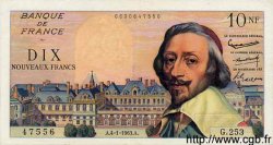 10 Nouveaux Francs RICHELIEU FRANCE  1963 F.57.22 pr.SUP