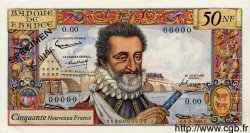 50 Nouveaux Francs HENRI IV FRANCE  1959 F.58.01Spn pr.NEUF