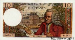 10 Francs VOLTAIRE FRANCE  1968 F.62.31 SUP+
