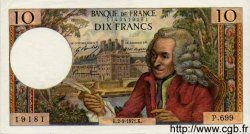 10 Francs VOLTAIRE FRANCE  1971 F.62.51 SUP à SPL