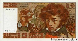 10 Francs BERLIOZ FRANCE  1974 F.63.04 SUP