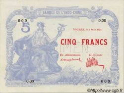 5 Francs NOUVELLE CALÉDONIE  1924 P.19s SPL