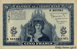 5 Francs NOUVELLE CALÉDONIE  1944 P.48 pr.NEUF