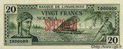 20 Francs NOUVELLE CALÉDONIE  1944 P.49s pr.SPL