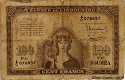 100 Francs NOUVELLE CALÉDONIE  1942 P.44 B