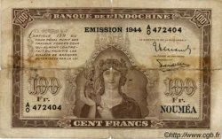 100 Francs NOUVELLE CALÉDONIE  1944 P.46b pr.B