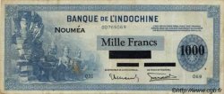 1000 Francs NOUVELLE CALÉDONIE  1943 P.45 TB+