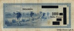 1000 Francs NOUVELLE CALÉDONIE  1943 P.45 TB+