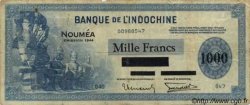 1000 Francs NOUVELLE CALÉDONIE  1944 P.47b TB