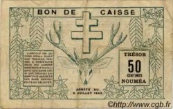 50 Centimes NOUVELLE CALÉDONIE  1942 P.51 F