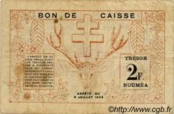 2 Francs NOUVELLE CALÉDONIE  1942 P.53 TB