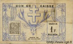 1 Franc NEW CALEDONIA  1943 P.55b F