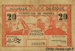 20 Francs NOUVELLE CALÉDONIE  1943 P.57b TB