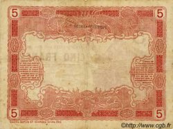 5 Francs TAHITI  1914 P.01b B+