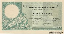 20 Francs TAHITI  1905 P.02 pr.NEUF