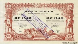 100 Francs TAHITI  1920 P.06bs pr.SPL