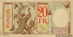 20 Francs TAHITI  1932 P.12b TB
