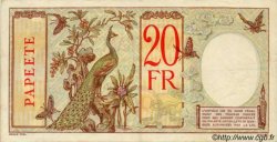 20 Francs TAHITI  1932 P.12b TTB