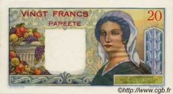 20 Francs TAHITI  1960 P.21c pr.NEUF
