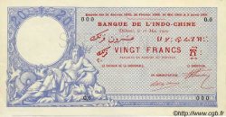 20 Francs DJIBOUTI  1909 P.02s SPL