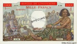 1000 Francs Spécimen DJIBOUTI  1947 P.10As UNC-