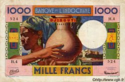 1000 Francs DJIBOUTI  1947 P.20 TB