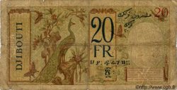 20 Francs DJIBOUTI  1943 P.12A B