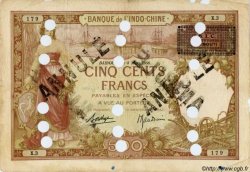 500 Francs DJIBOUTI  1927 P.13Cs B+