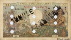 1000 Francs Spécimen DJIBOUTI  1943 P.13Ds B+
