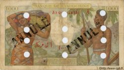 1000 Francs Spécimen DJIBOUTI  1943 P.13Ds B+