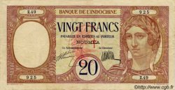 20 Francs NOUVELLES HÉBRIDES  1941 P.06 TTB