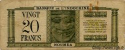 20 Francs NEUE HEBRIDEN  1945 P.07 fS
