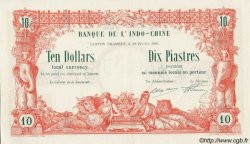10 Dollars - 10 Piastres Spécimen INDOCHINE FRANÇAISE  1901 PS.438 SUP