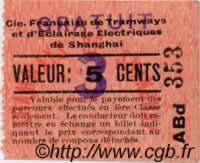 3 Cents surchargé sur 5 Cents INDOCHINE FRANÇAISE Shanghaï 1939 P. - NEUF