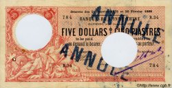 5 Dollars - 5 Piastres INDOCHINE FRANÇAISE Haïphong 1900 P.008 B