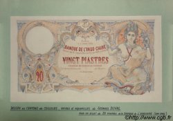 20 Piastres FRANZÖSISCHE-INDOCHINA  1904 P.000