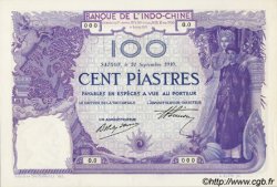 100 Piastres FRENCH INDOCHINA Saïgon 1910 P.039s UNC-