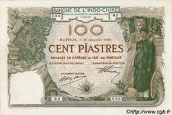 100 Piastres FRANZÖSISCHE-INDOCHINA Haïphong 1910 P.018s ST