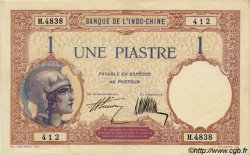 1 Piastre INDOCHINE FRANÇAISE  1927 P.048b SUP
