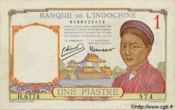 1 Piastre INDOCHINE FRANÇAISE  1945 P.054c TTB