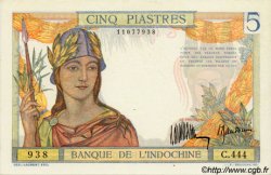 5 Piastres FRENCH INDOCHINA  1932 P.055a UNC-