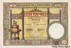 100 Piastres Spécimen INDOCHINE FRANÇAISE  1936 P.051ds TTB+