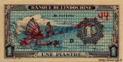 1 Piastre bleu INDOCHINE FRANÇAISE  1944 P.059as NEUF