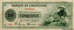 50 Piastres FRENCH INDOCHINA  1945 P.077 F+