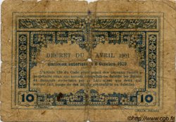 10 Cents FRENCH INDOCHINA  1920 P.043 G