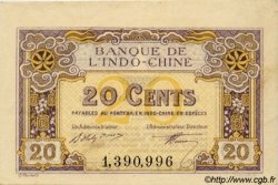 20 Cents INDOCHINE FRANÇAISE  1920 P.045a SUP