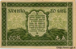 50 Cents FRENCH INDOCHINA  1943 P.091 AU