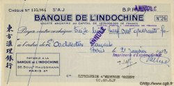(100 Francs - 100 Piastres) Annulé INDOCHINE FRANÇAISE  1953 P.- SUP+